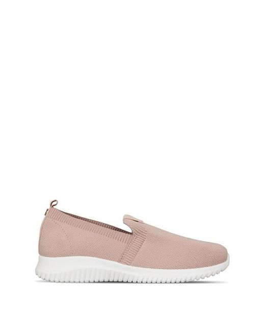 Be You Pink Memory Foam Slip On Knit Trainer