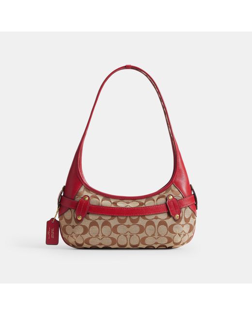 COACH Red Belted Ergo Shoulder Bag