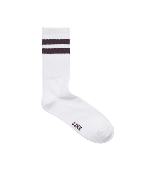 JJXX White Tennis 3 Pack Crew Socks
