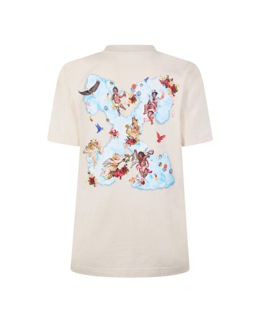 Off-White c/o Virgil Abloh White Cloud Arrow Graphic Short Sleeve T-Shirt