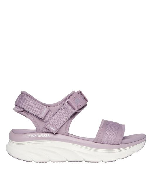 Skechers Purple Adjustable Buckle Double Band Sling Sports Sandals