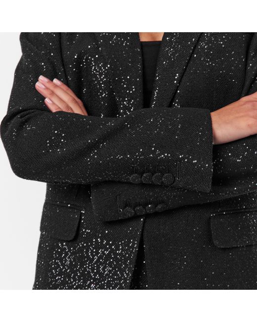 Tom Ford Black Sequin Long Sleeve Blazer