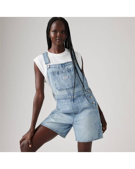 Levi's Blue Utility Summer Denim Shorts