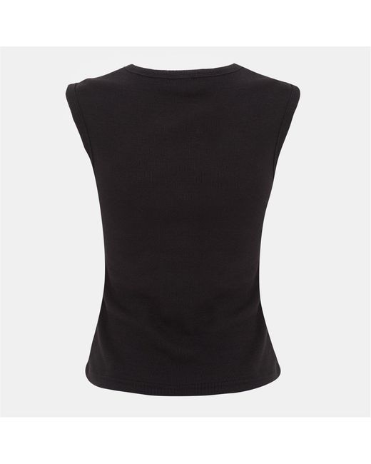 I Saw It First Black Rib Button Top