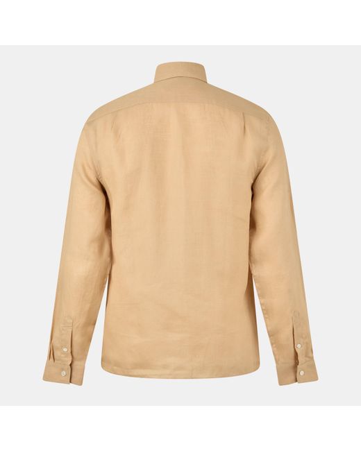 Lacoste Natural Long-Sleeve Plain Shirt for men