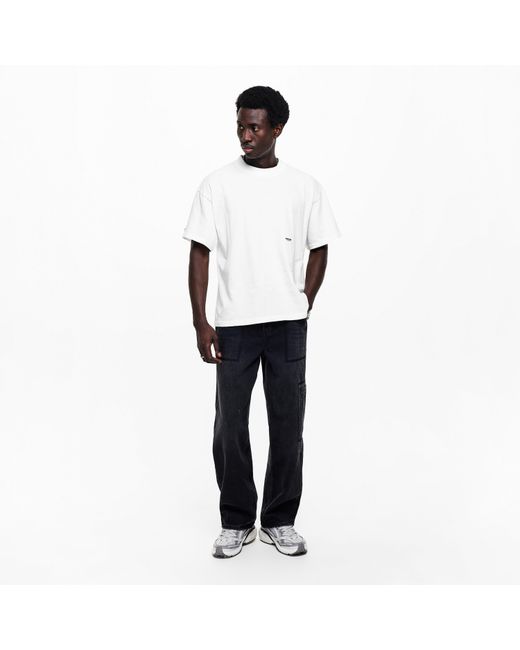 Represent White Oversized T-Shirt for men