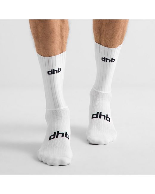 Dhb White Aeron Aero Socks