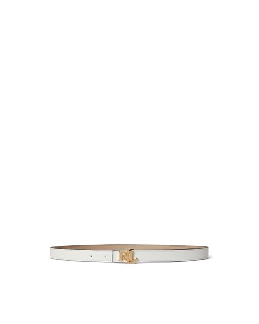 Ralph Lauren White Reversible Leather Belt