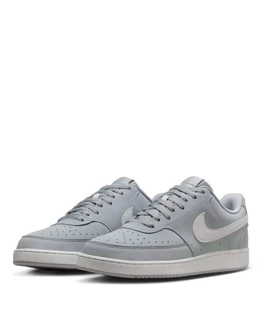 Nike Gray Court Vision Low Trainers for men