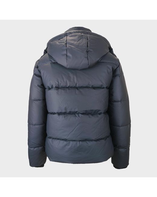Jack Wills Blue Appledore Water And Wind Resistant Hooded Short Puffer Jacket for men