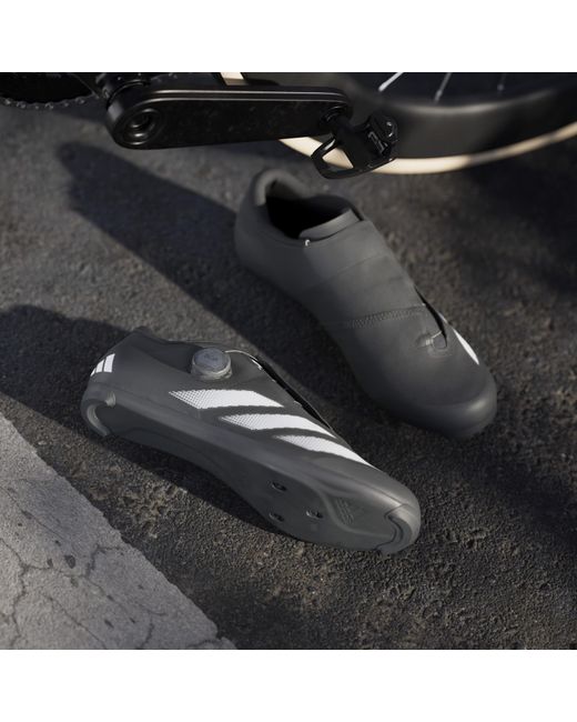 Adidas Black Tempo Stripes Boa Road Cycling Shoes for men