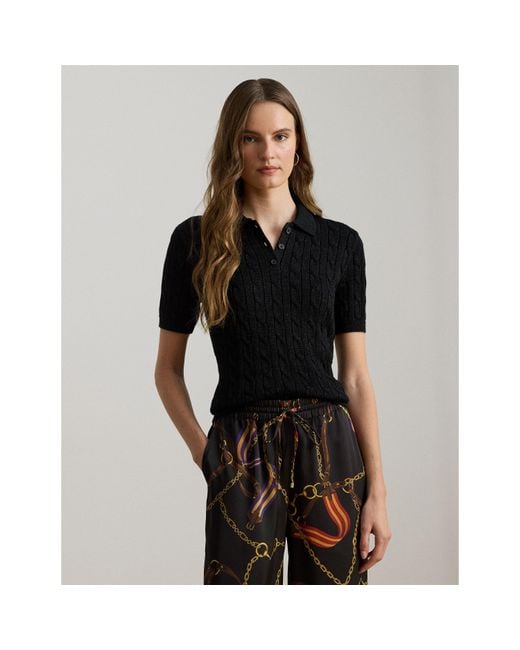 Ralph Lauren Black Knitted T-Shirt