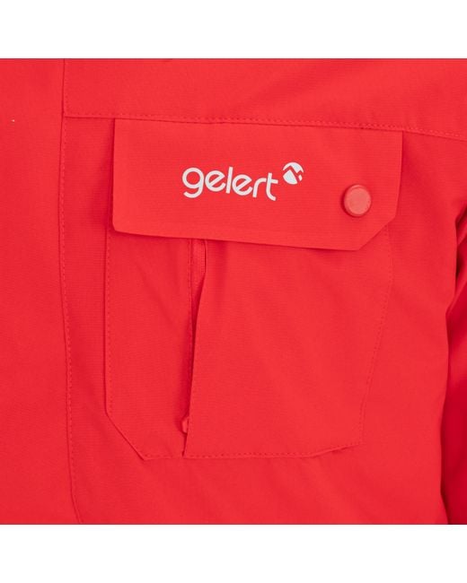 Gelert Red 3-In-1 Windproof Fleece Lined Detachable Hood Long Sleeve Jacket for men