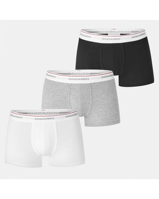 DSquared² Multicolor 3 Pack Boxer Briefs for men