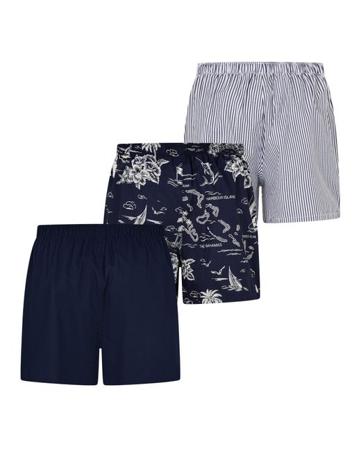 Polo Ralph Lauren Blue 3 Pack Open Boxer Shorts for men