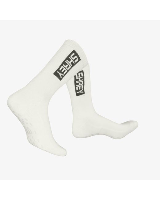 Shrey White Master Grip Plus Socks for men