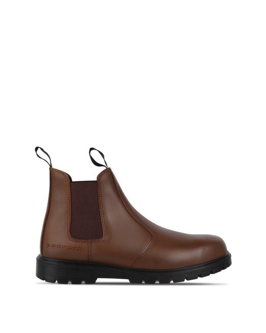 Dunlop Brown Portland Steel Toe Cap Boots for men