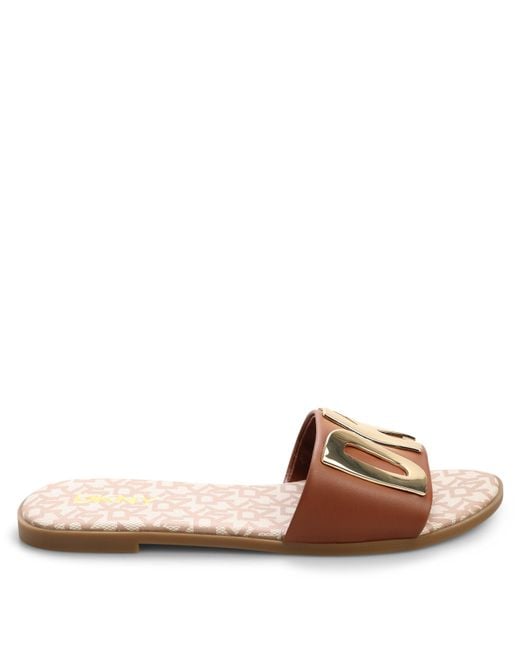 DKNY Brown Wanda 2 Flat Sandal