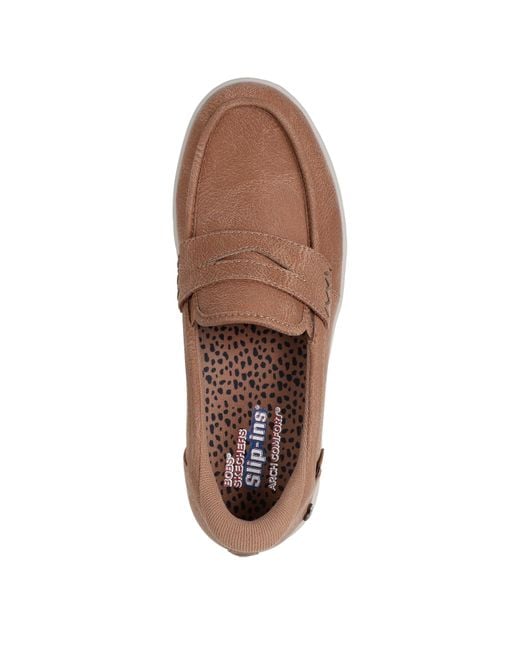 Skechers Brown Slip On Trainers