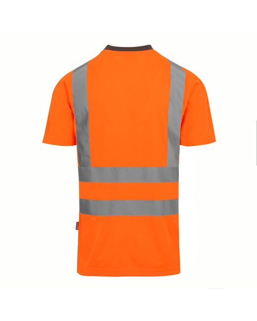 Regatta Orange Hi-Vis Pro Contract T-Shirt for men