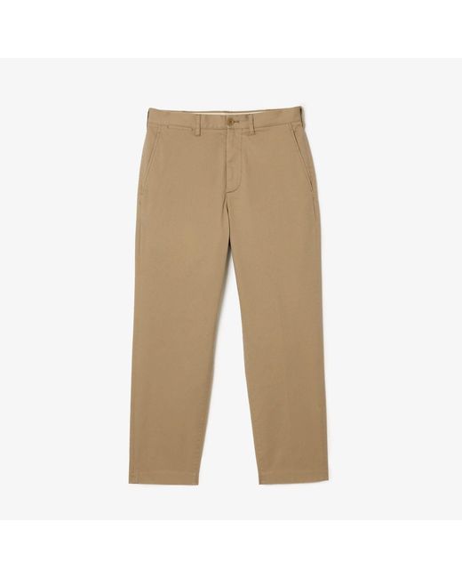 Lacoste Natural Skinny Fit Stretch Cotton Chinos for men