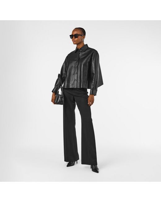 McQueen Black Alex Soft Long Sleeve Plain Shirt