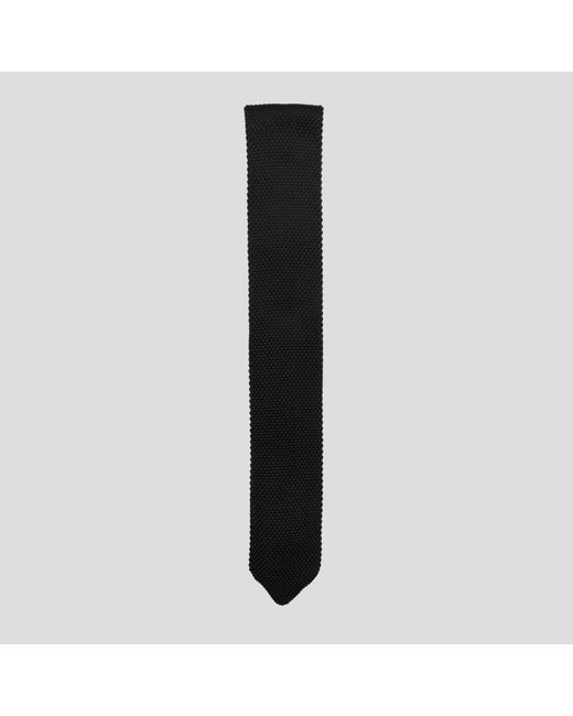 Twisted Tailor Black Jagger Knitted Tie for men