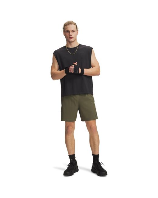Under Armour Green Ua Vanish Woven 6In Shorts for men