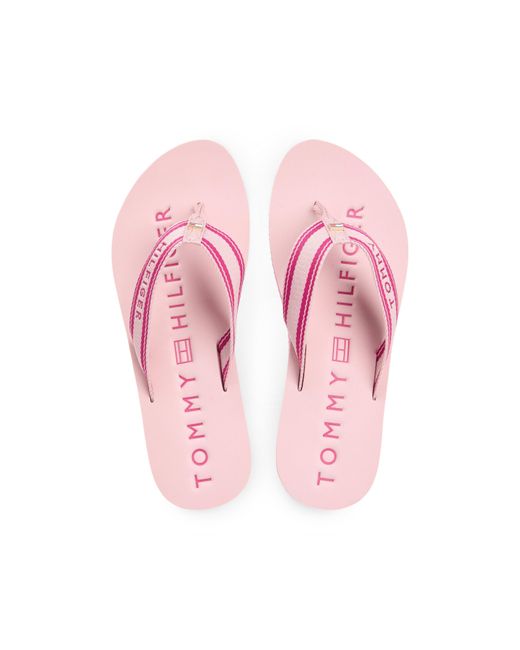 Tommy Hilfiger Pink Flip Flops