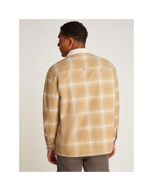 Tommy Hilfiger Natural Check Teddy Overshirt for men