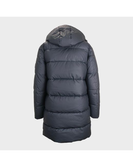 Jack Wills Blue Hooded Long Puffer Jacket for men