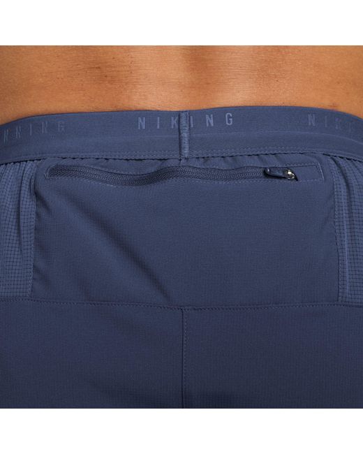 Nike Blue Stride 5In Performance Shorts for men