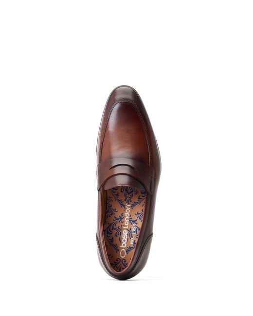 Base London Brown Bruno Penny Loafer for men