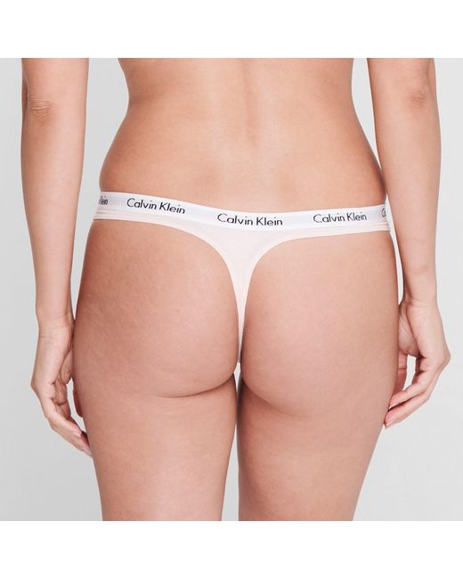 Calvin Klein White Carousel Thong