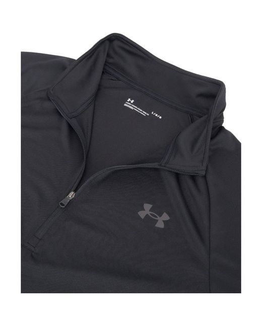 Under Armour Black Tech ½ Zip Long Sleeve for men