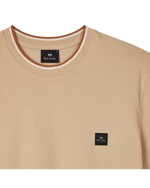 Paul Smith Natural Logo Patch T-Shirt for men