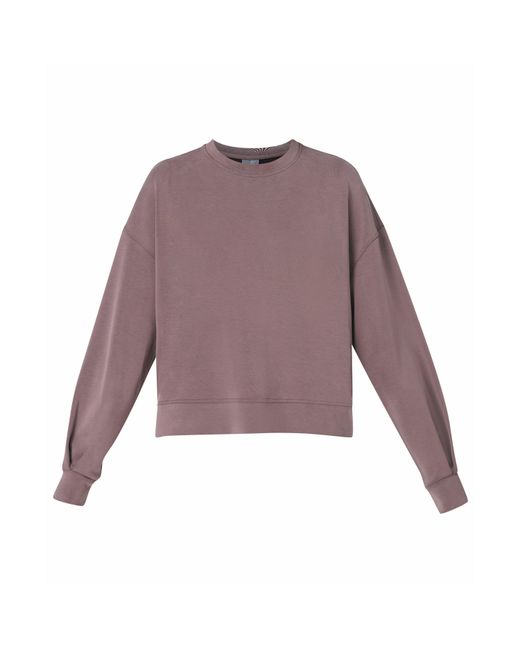 Sweaty Betty Purple Contoured Fit Breathable Crew Sweatshirt