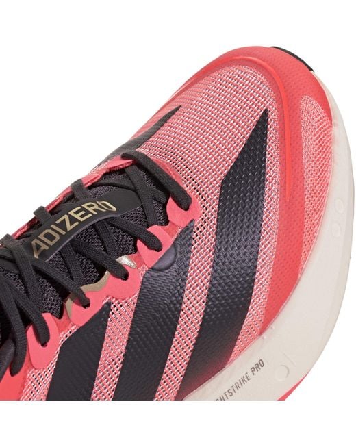 Adidas Red Adizero Boston 13 Road Running Shoes for men