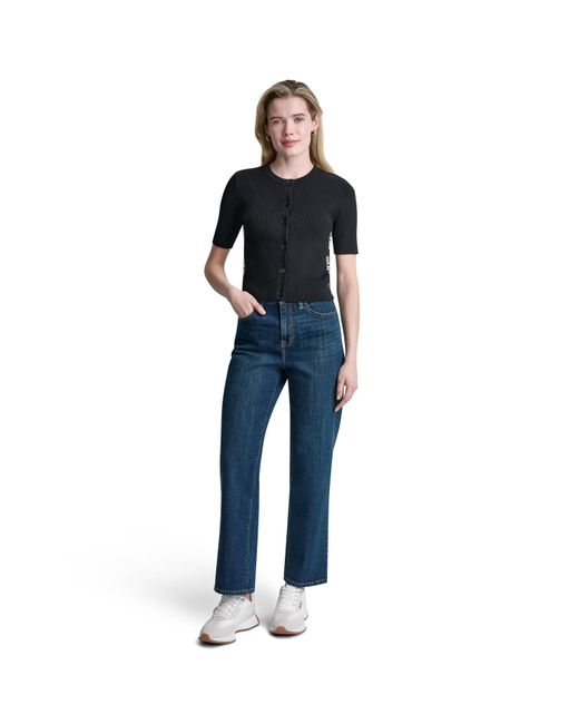 DKNY Black Knitted Top