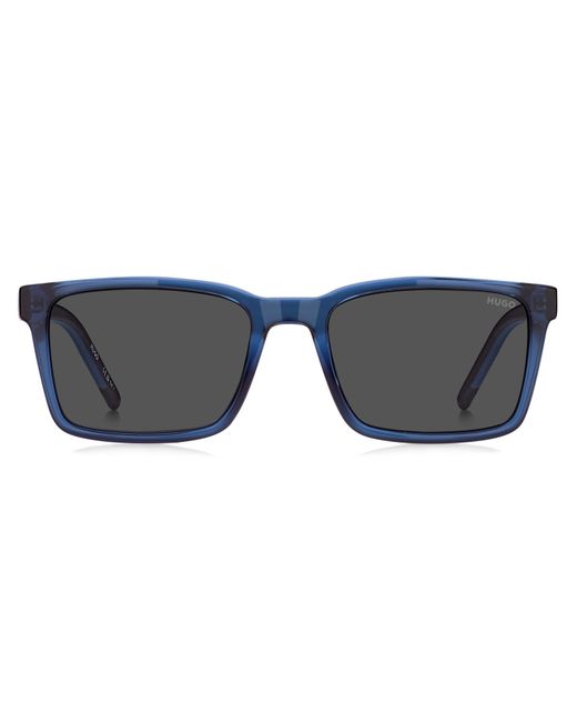 HUGO Blue Rectangular Wayfarer Sunglasses for men