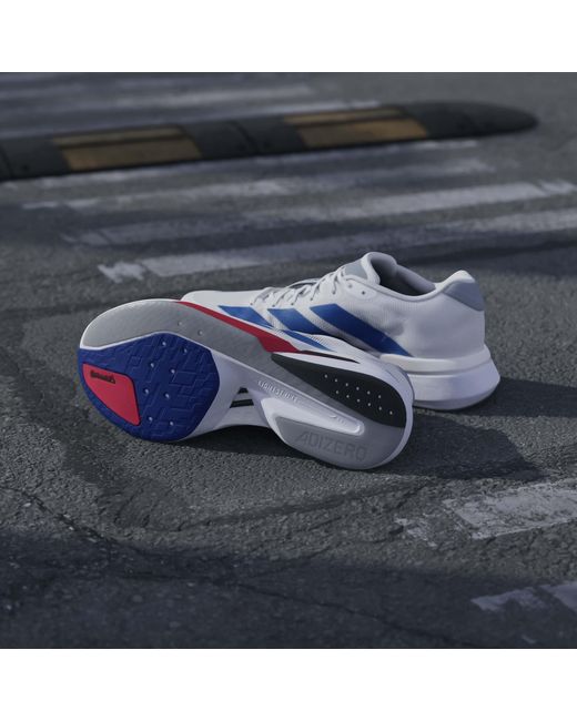 Adidas Blue Adizero Boston 13 Road Running Shoes for men
