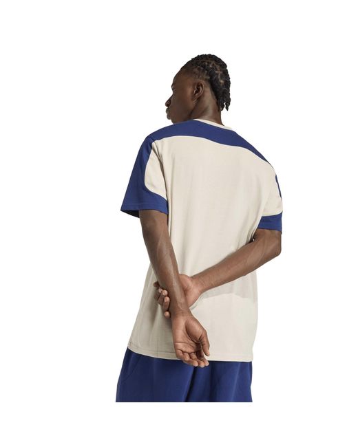 Adidas Blue Collegiate T-Shirt for men