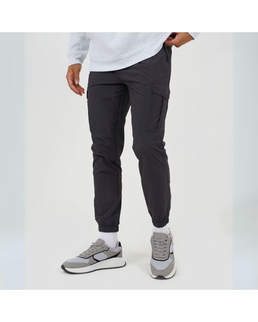 Brave Soul Gray Slim Fit Joggers With No Cuff