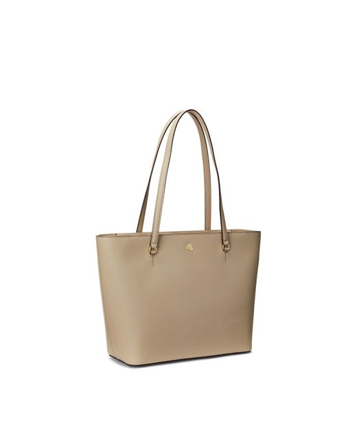 Ralph Lauren Natural Medium Karly Tote