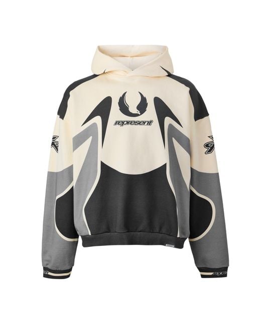 REPRESENT X BELSTAFF Gray Overhead Hoodie for men