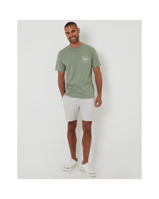 Threadbare Green Rune Regular Fit T-Shirt for men