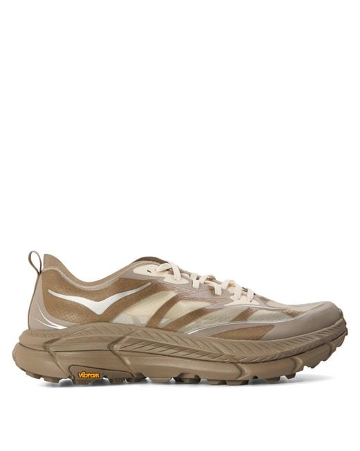 Hoka One One Brown Mafate Speed Off-Road Trail Running Shoes for men