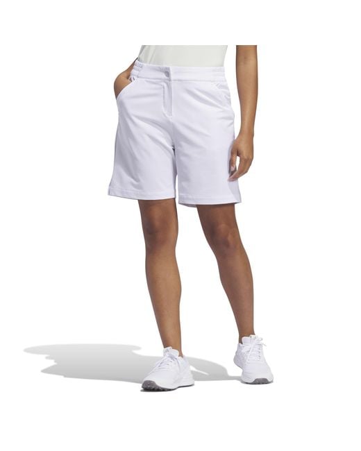 Adidas White Ultimate365 Bermuda Golf Shorts
