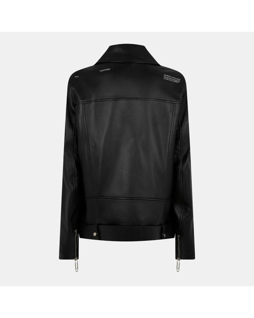 Off-White c/o Virgil Abloh Black Oversized Leather Jacket