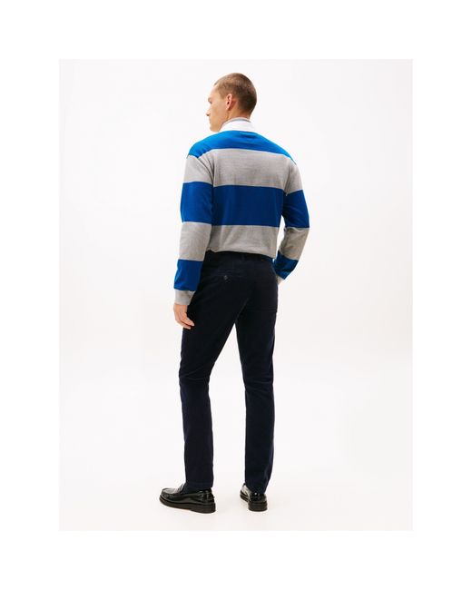 Tommy Hilfiger Blue Denton Cord Chinos for men